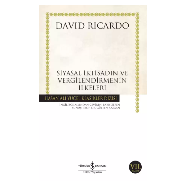 Siyasal İktisadın ve Vergilendirmenin İlkeleri