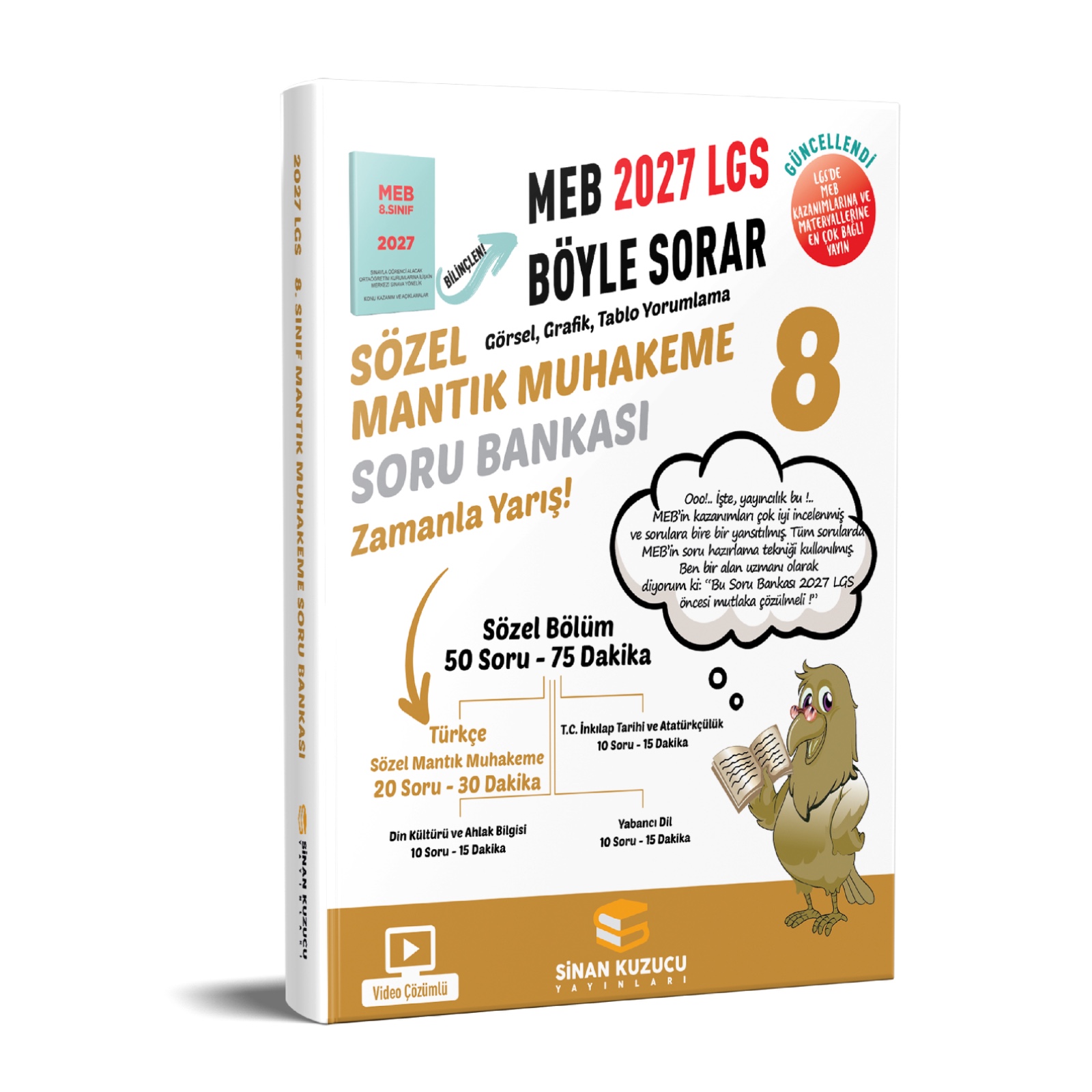 SİNAN KUZUCU 8. Sınıf 2027 Lgs Meb Böyle Sorar Sözel Mantık Muhakeme Soru Bankası Video Çözümlü