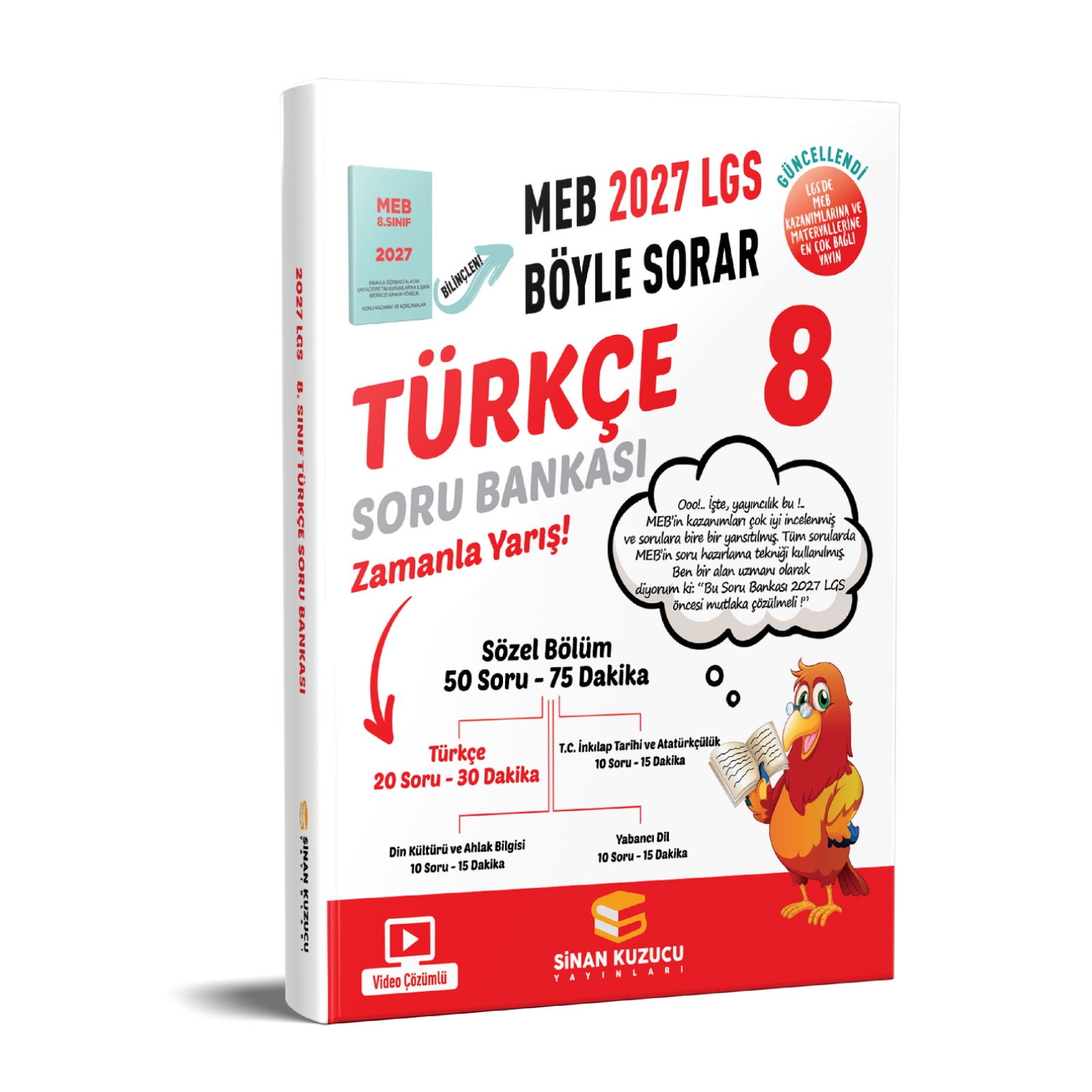SİNAN KUZUCU 8. Sınıf 2027 Lgs Meb Böyle Sorar TÜRKÇE Soru Bankası Video Çözümlü