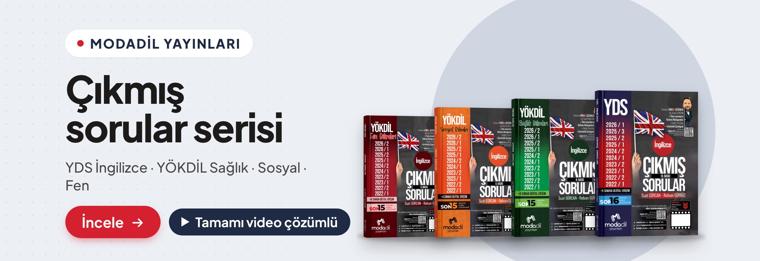 Modadil Yayınları: YDS ve YÖKDİL çıkmış sorular