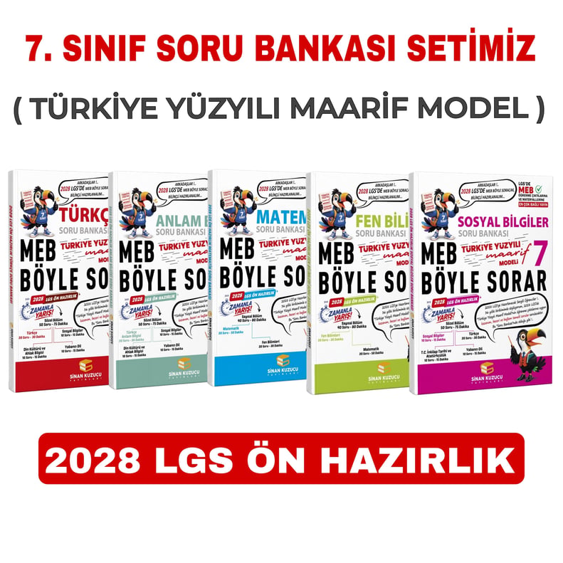SİNAN KUZUCU 7.SINIF 5 Lİ SORU BANKASI SET